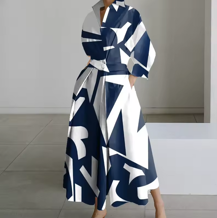 Button-Down Shirt Maxi Dress for Women