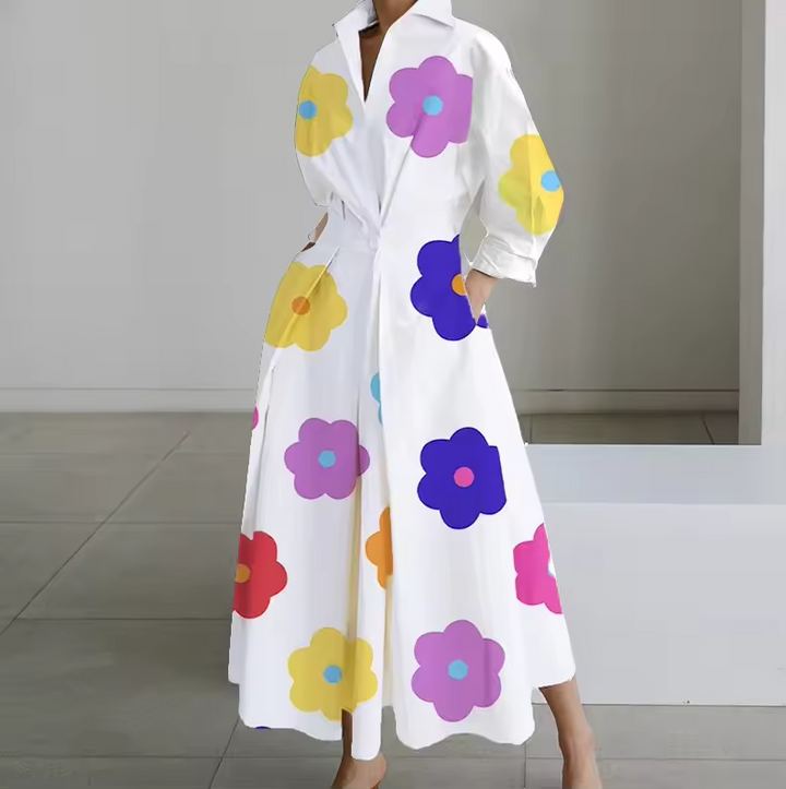 Button-Down Shirt Maxi Dress for Women