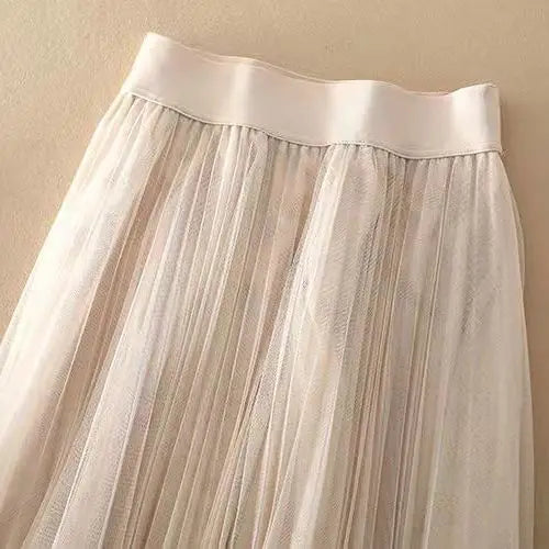 Pleated High Waist Midi Skirt for Women