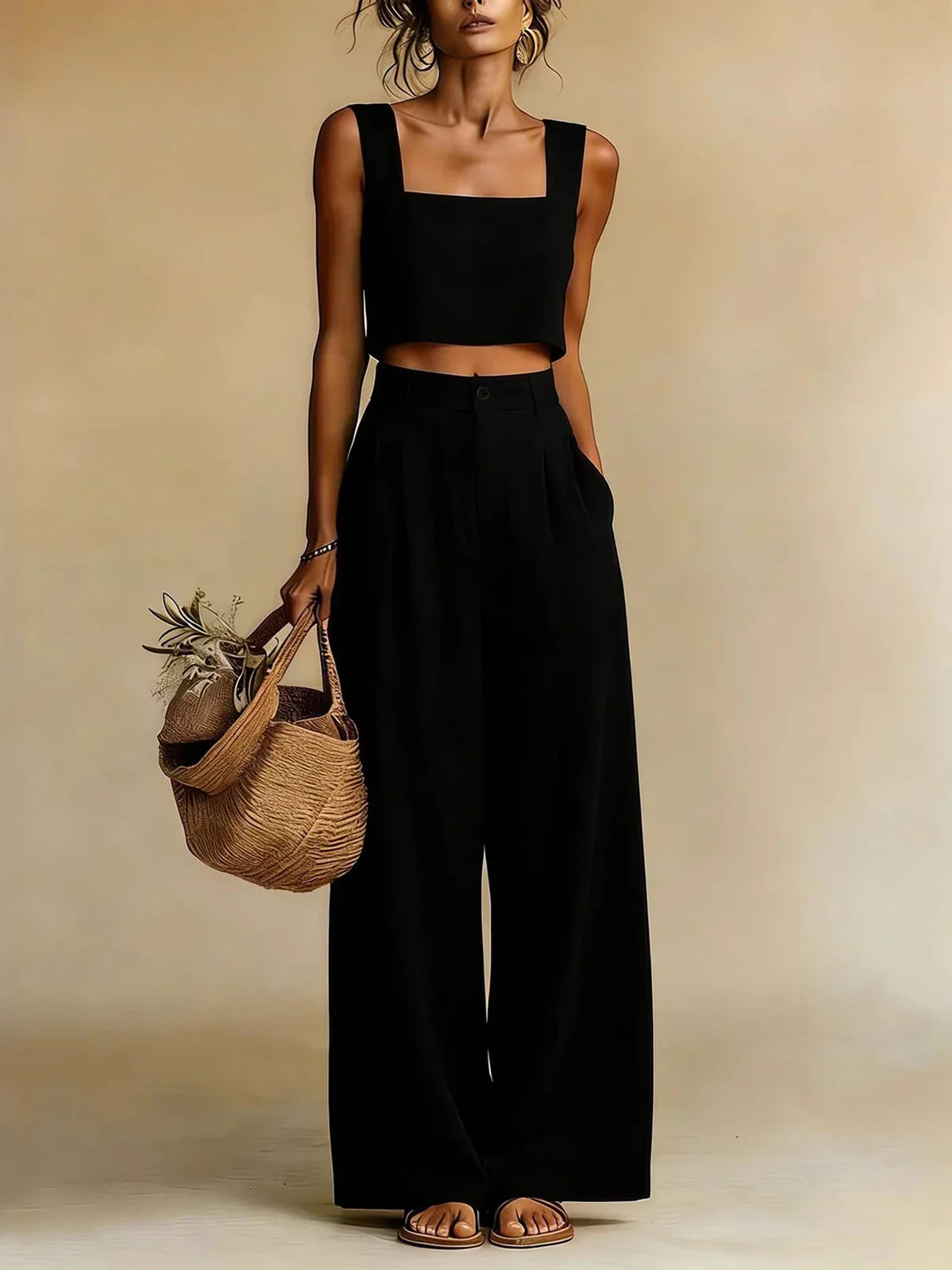 Palazzo Trouser and Top 2-Piece Set for Women