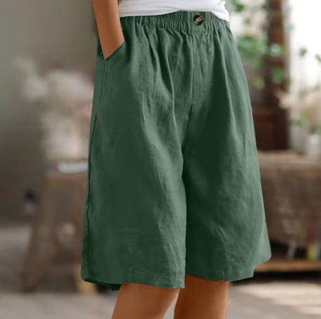 Long Shorts with Pockets for Women