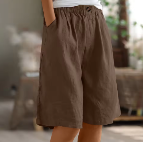 Long Shorts with Pockets for Women