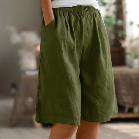 Long Shorts with Pockets for Women