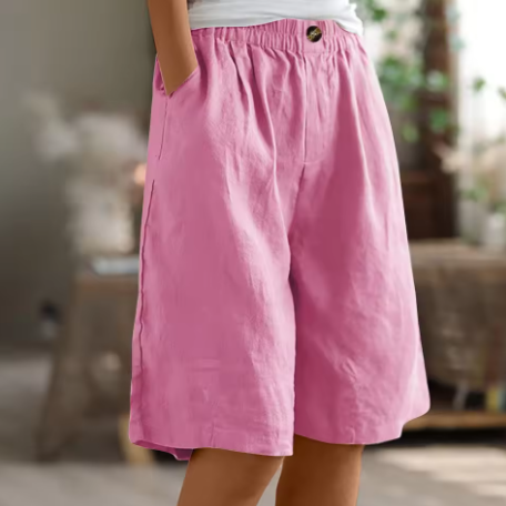 Long Shorts with Pockets for Women