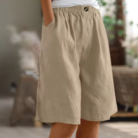 Long Shorts with Pockets for Women