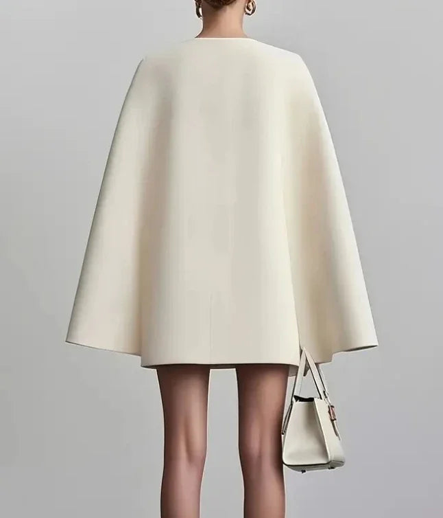 Double-Breasted Shawl Collar Mini Dress for Women