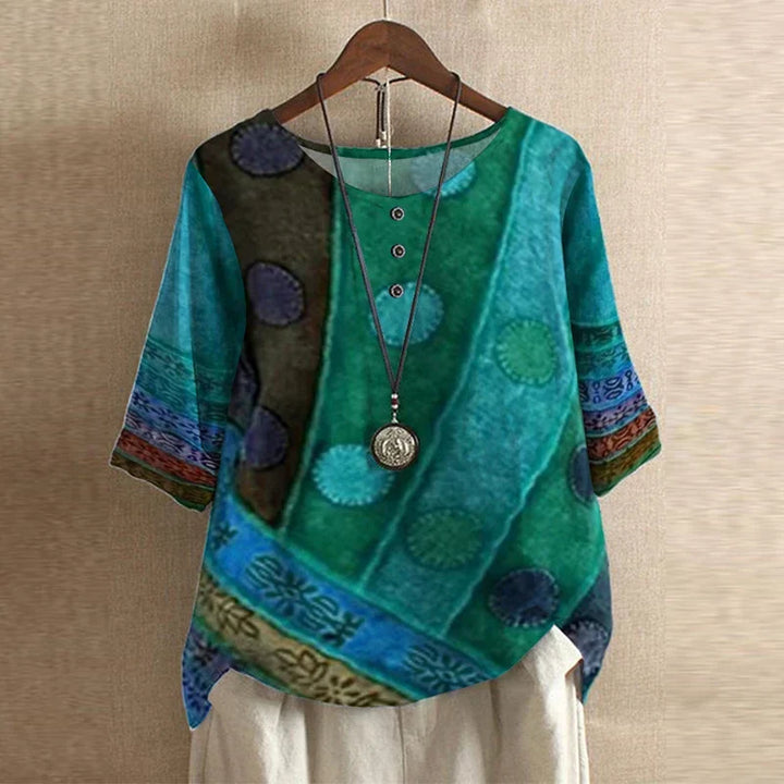 Printed Bohemian Blouse for Women