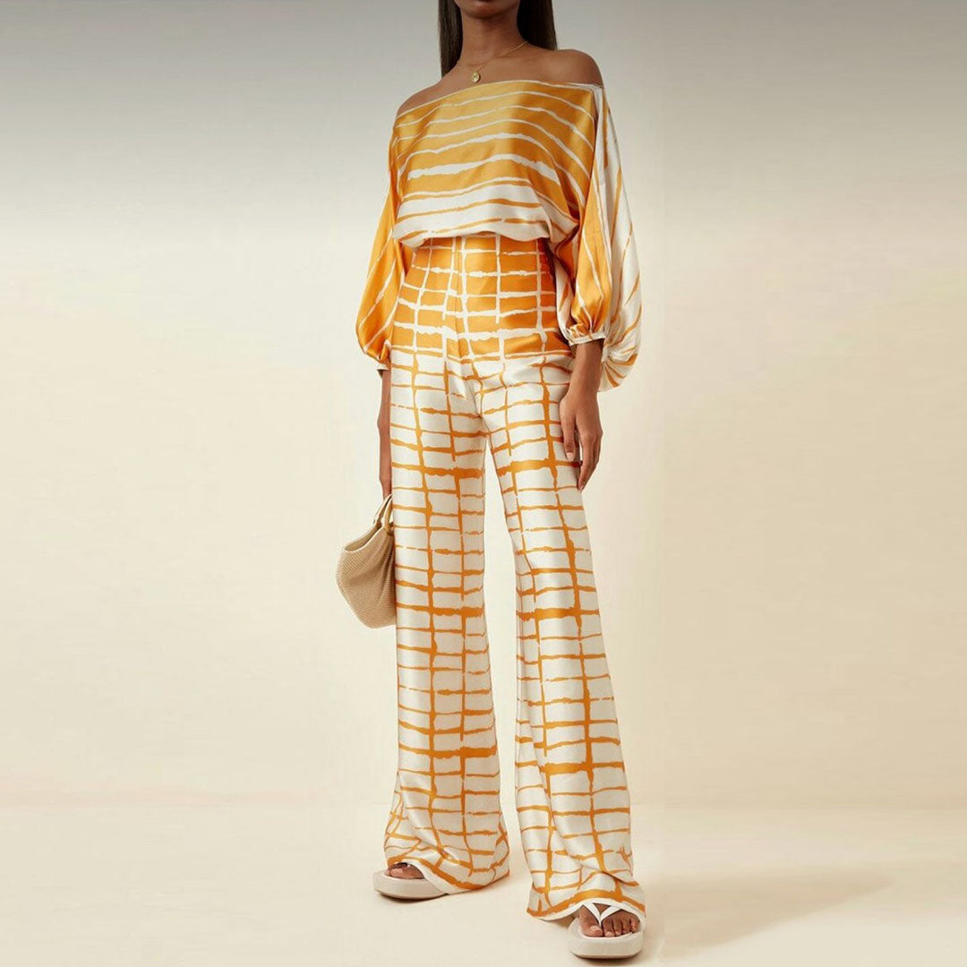 Two-Piece Summer Top and Shorts Set for Women