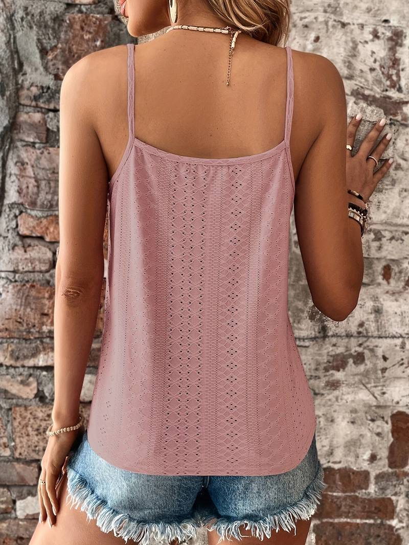Lace V-Neck Cami Top for Women