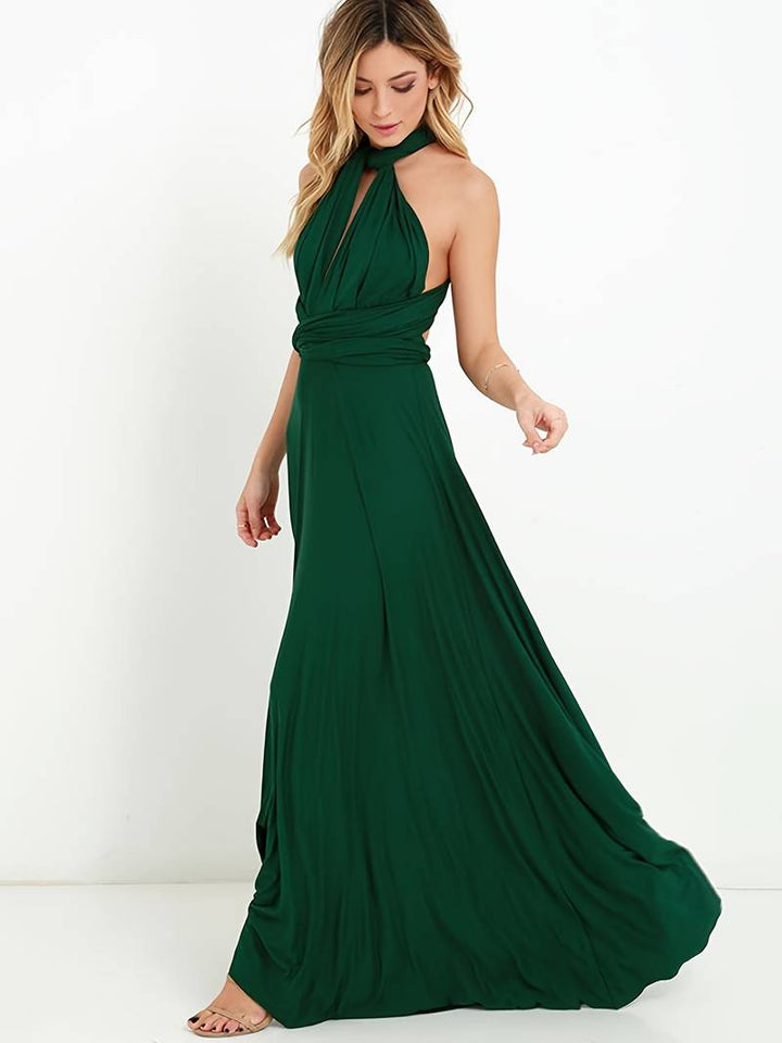 One Shoulder Asymmetric Maxi Dress for Women