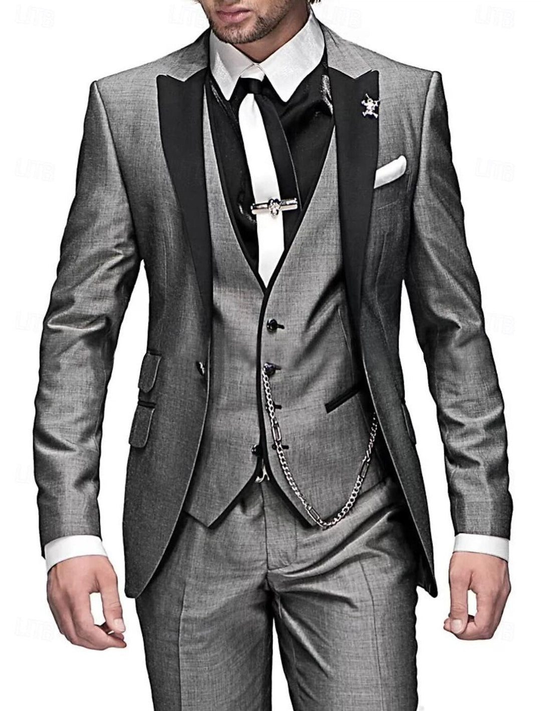3-Piece Blazer Waistcoat and Trouser Suit for Men
