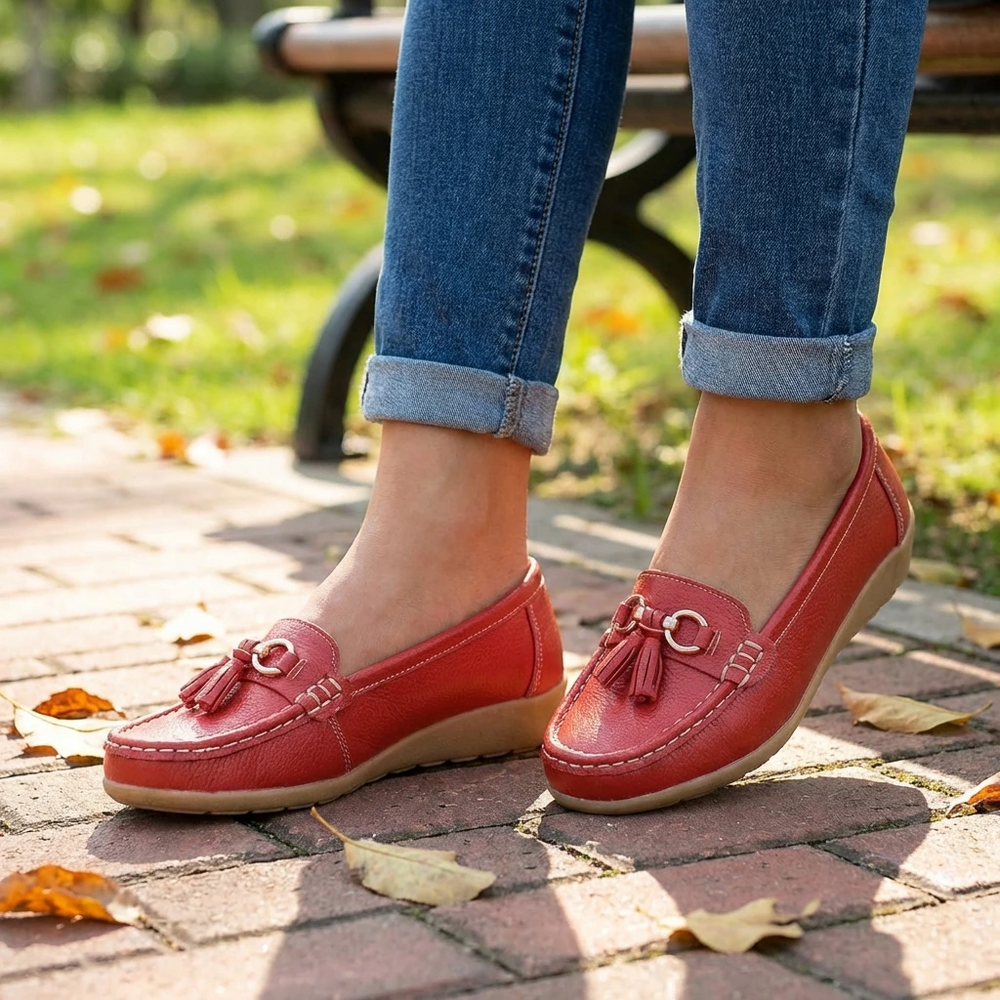 Cushioned Slip-On Loafers for Women