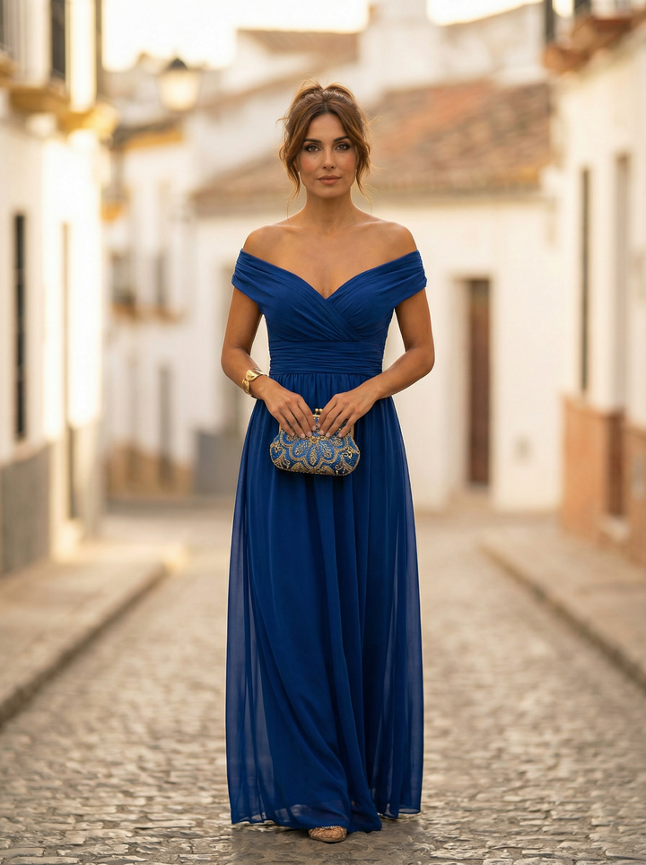 Off-Shoulder Maxi Dress for Women