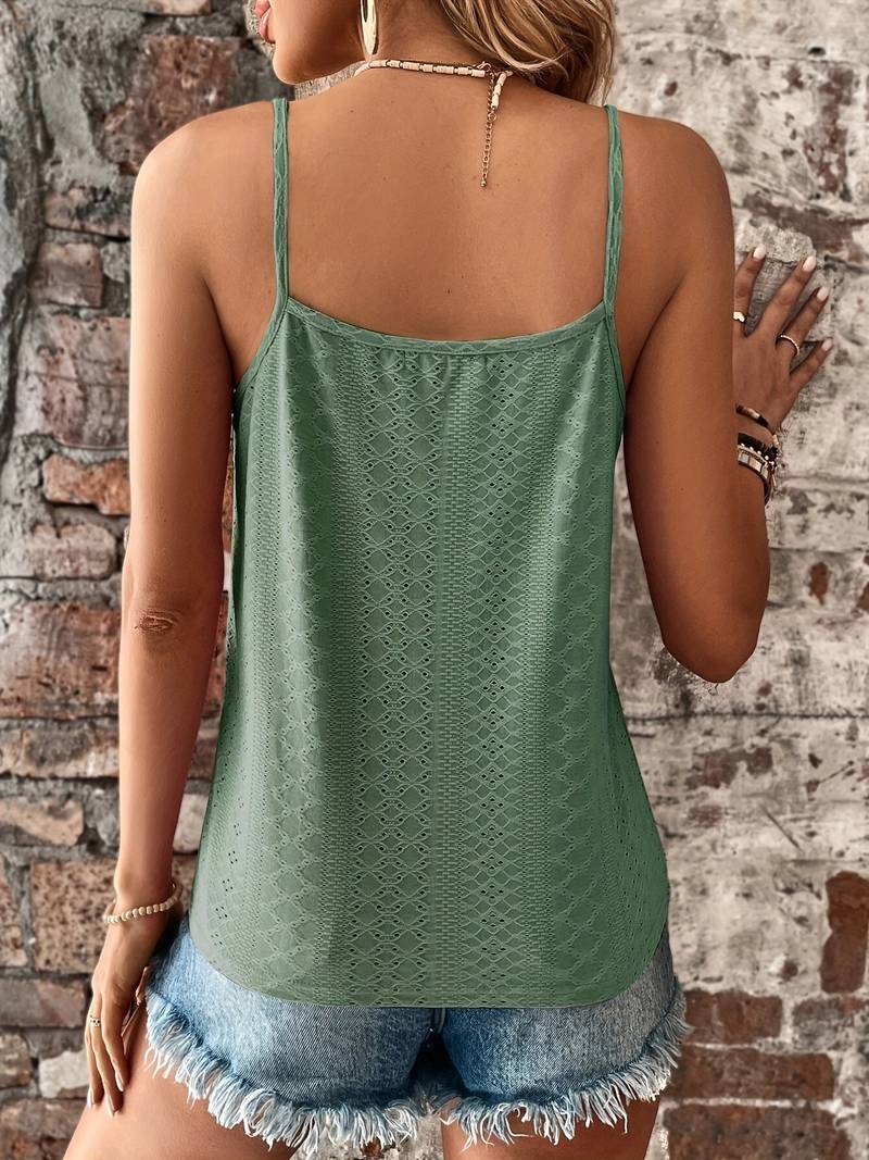 Lace V-Neck Cami Top for Women