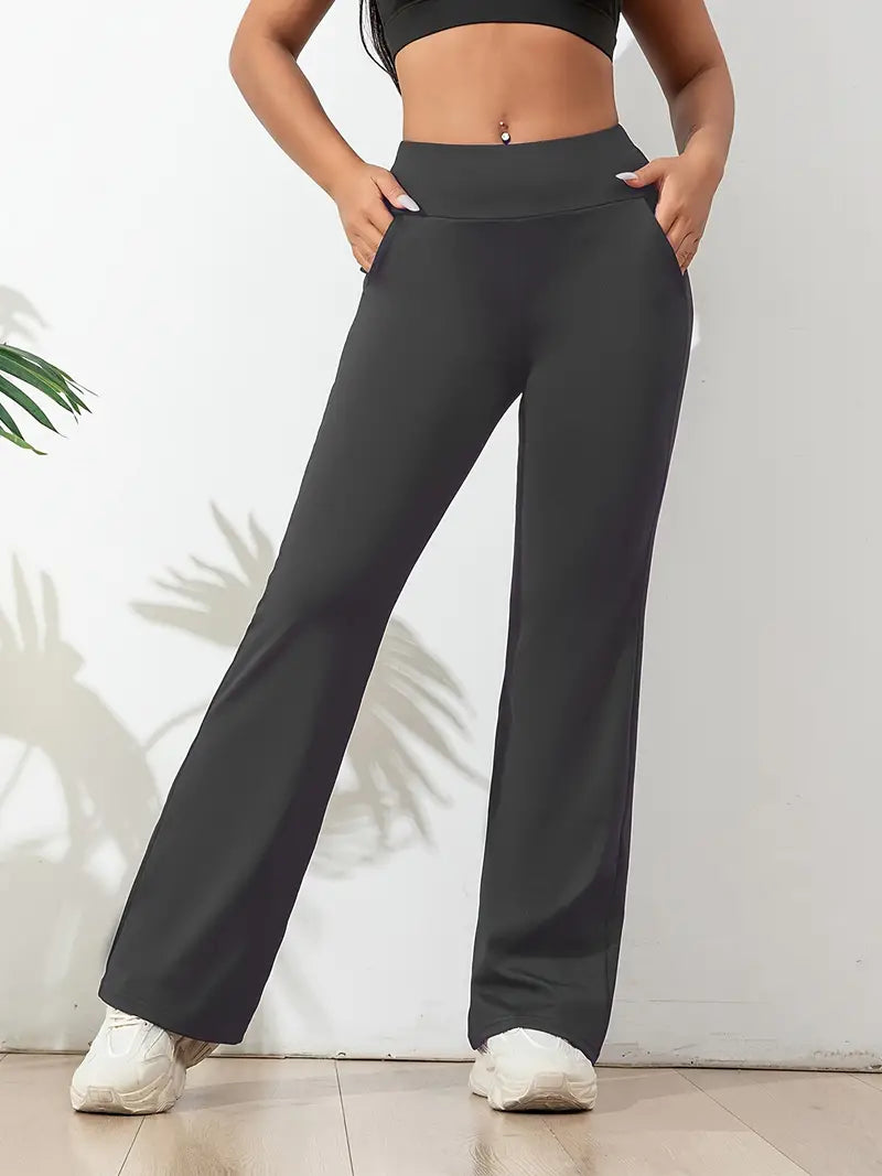 High-Waisted Flared Active Pants for Women