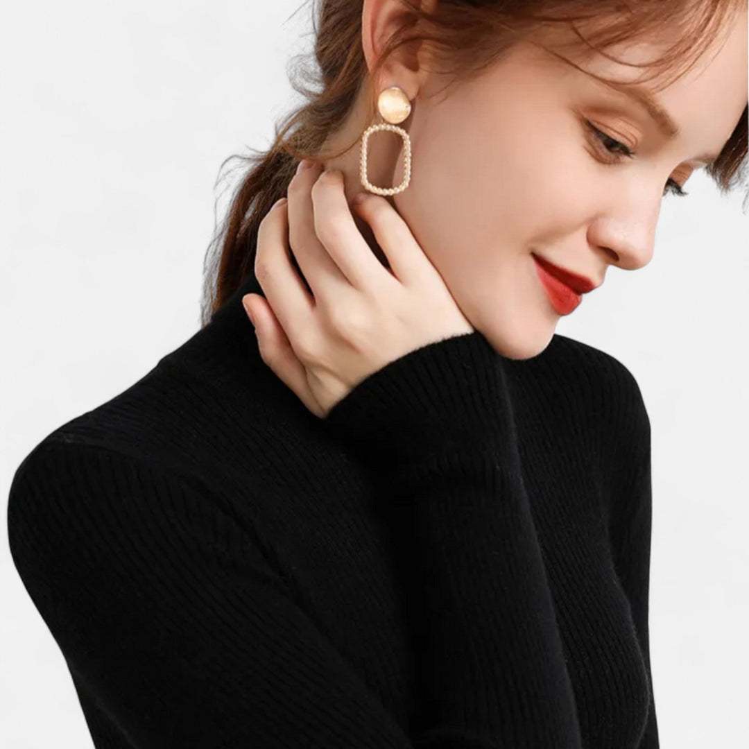 Ribbed Slim Fit Turtleneck Sweater for Women