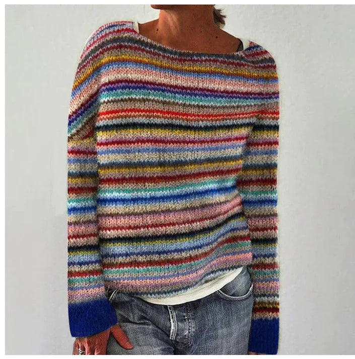 Nordic Pattern Knit Sweater for Women