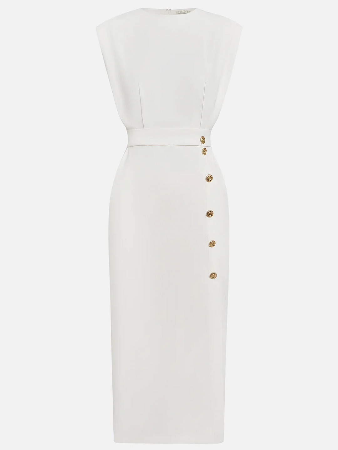 Sleeveless Button-Front Midi Dress for Women