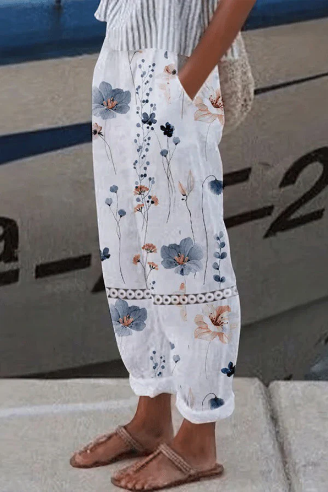Drawstring Waist Wide Leg Pants for Women