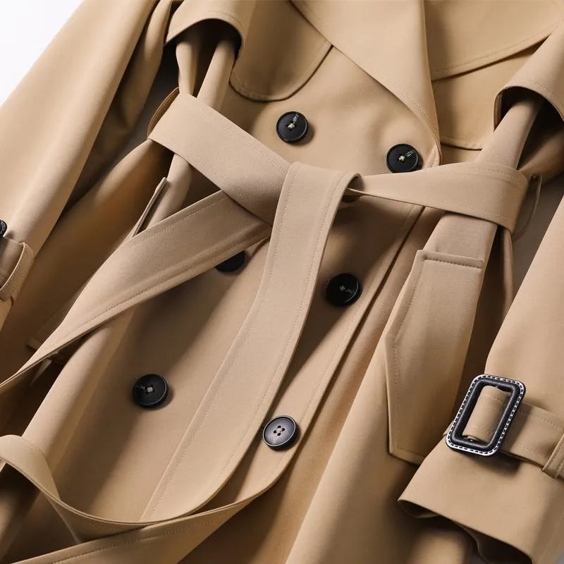 Double-Breasted Trench Coat for Women