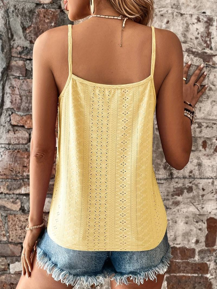 Lace V-Neck Cami Top for Women