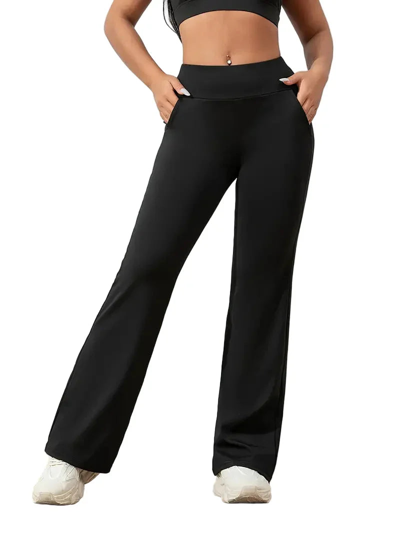 High-Waisted Flared Active Pants for Women
