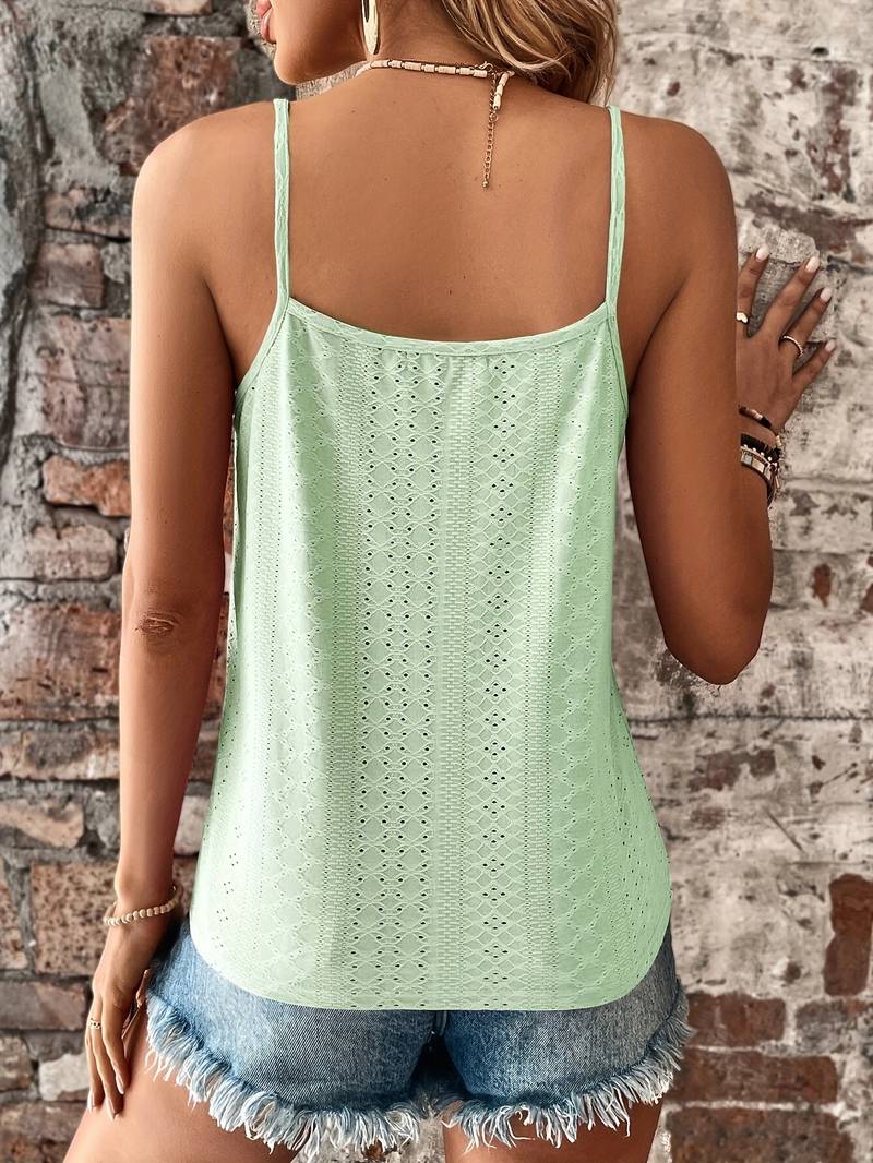 Lace V-Neck Cami Top for Women