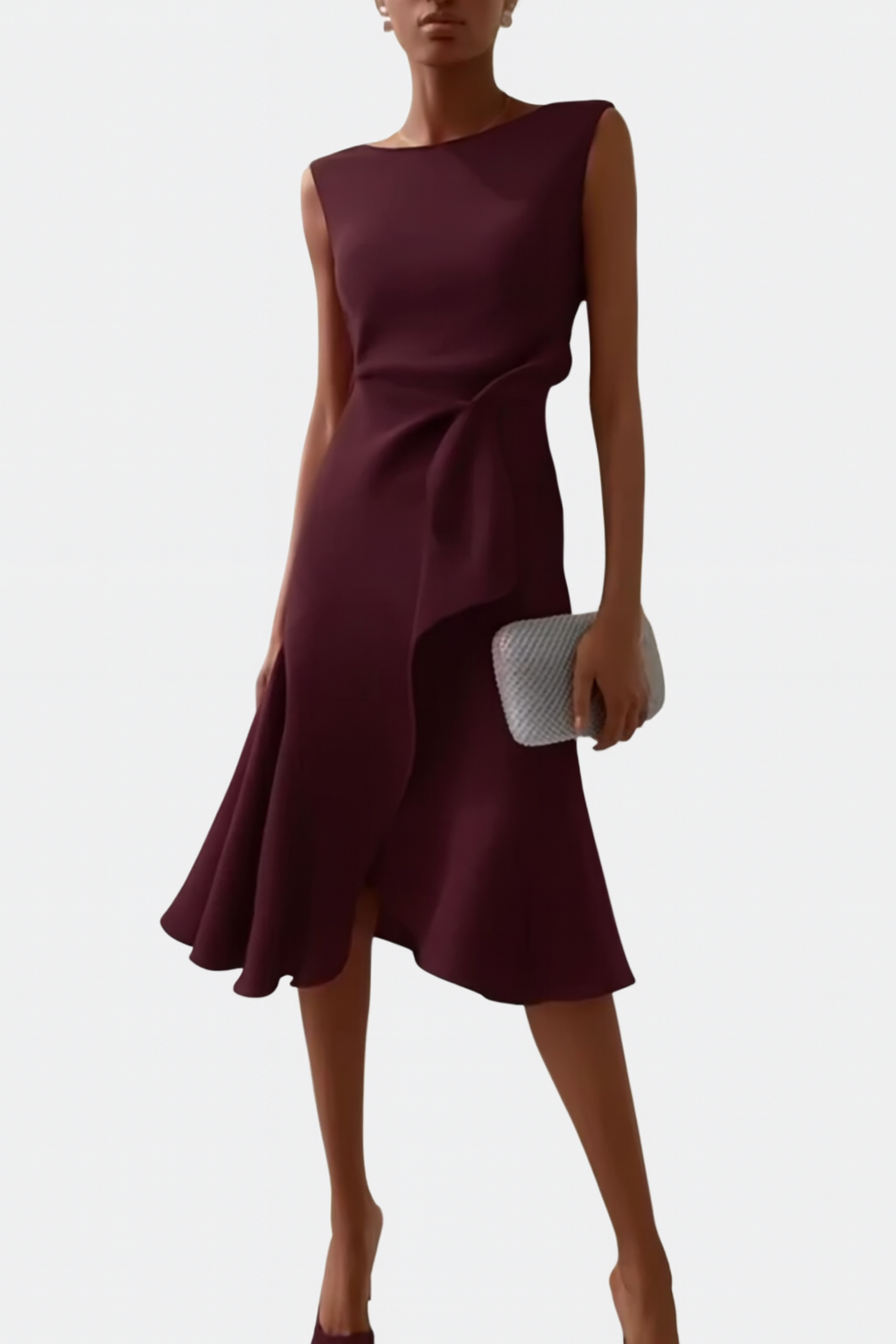 Sleeveless Flowy Midi Dress for Women