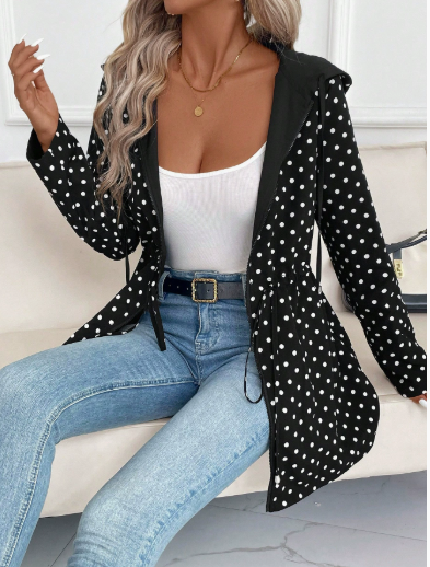 Reversible Leopard Hooded Jacket for Women