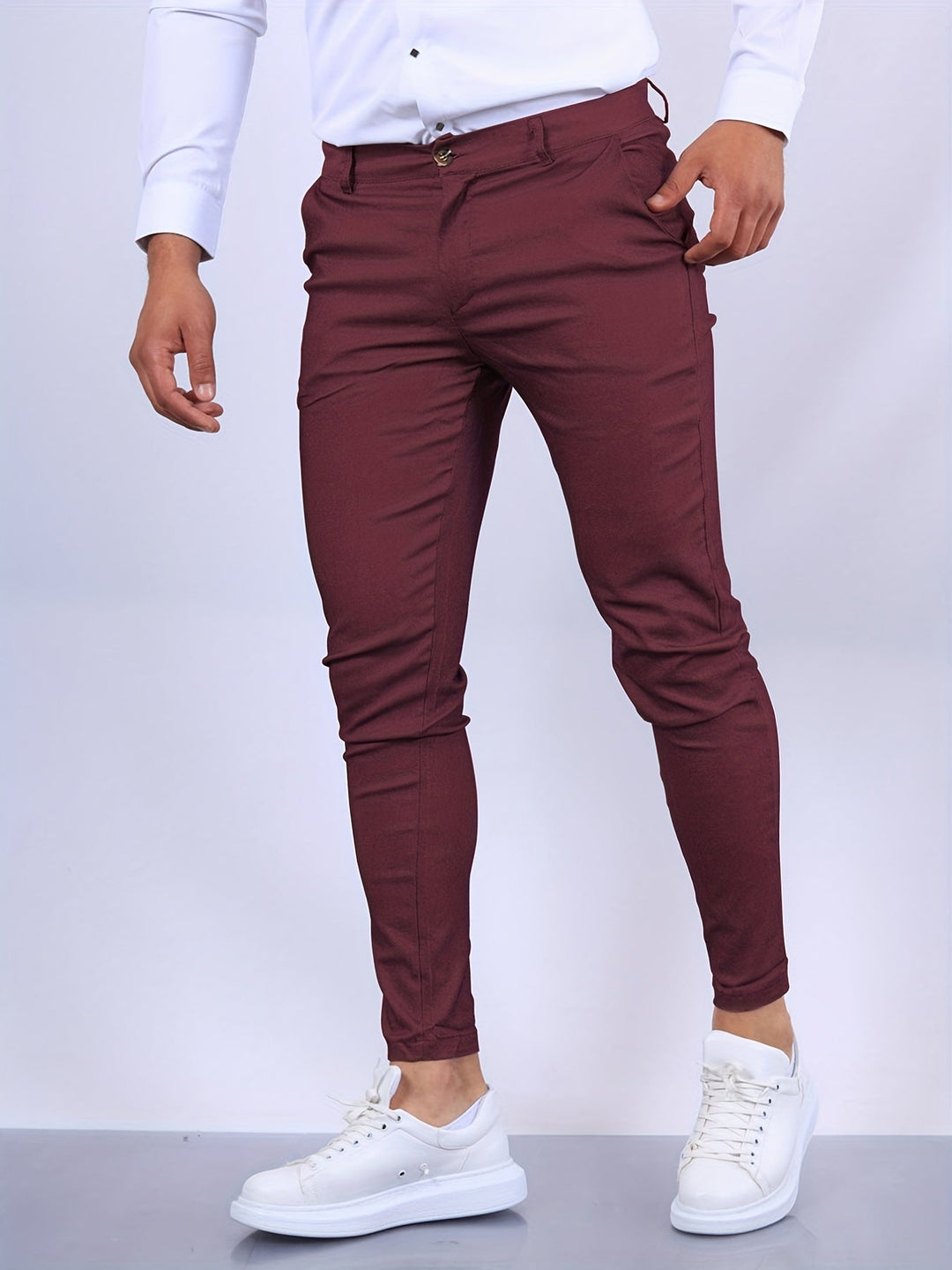 Stretch Skinny-Fit Chino Pants for Men