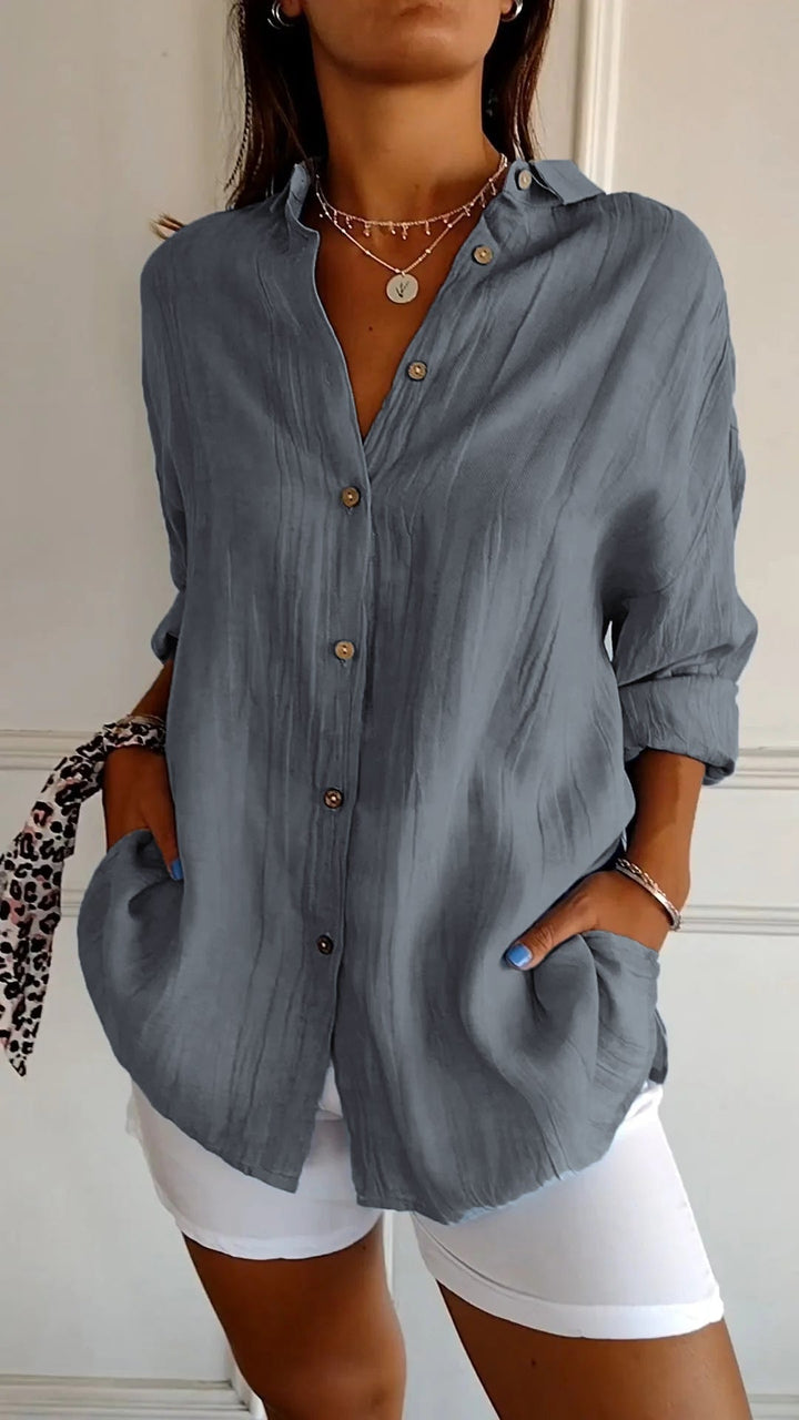 Button-Down Summer Shirt for Women