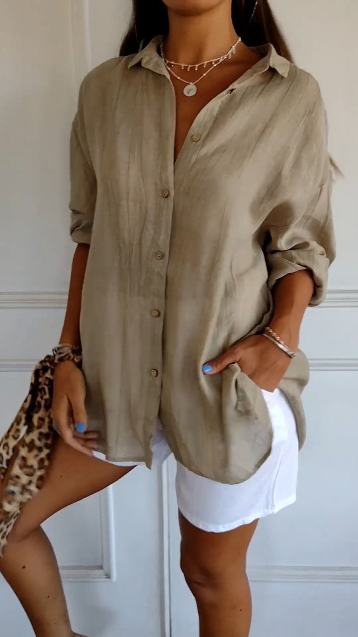 Button-Down Summer Shirt for Women