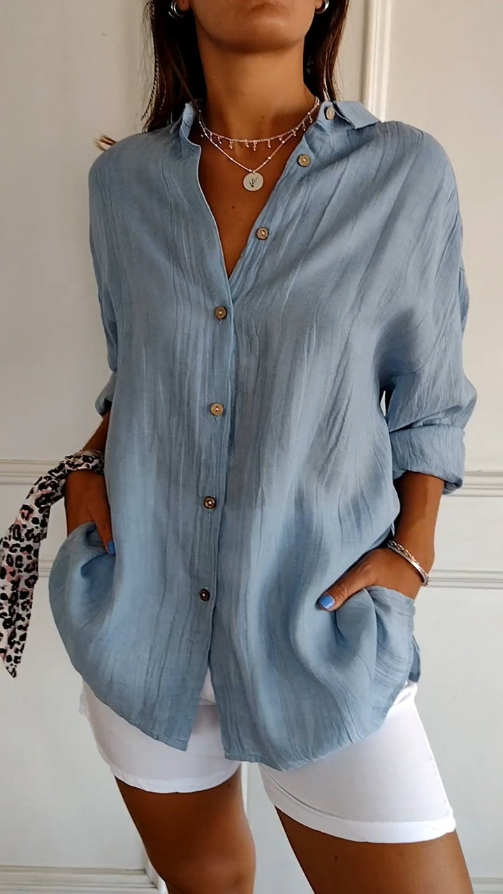 Button-Down Summer Shirt for Women