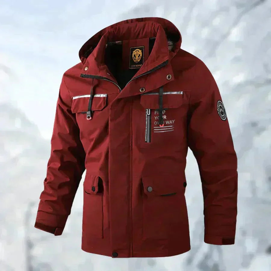 Waterproof Winter Jacket with Hood for Men