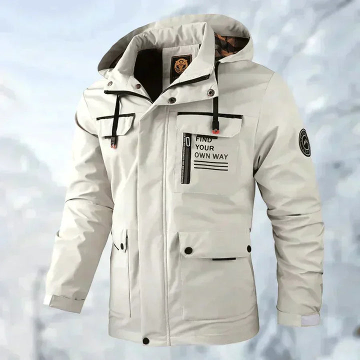 Waterproof Winter Jacket with Hood for Men