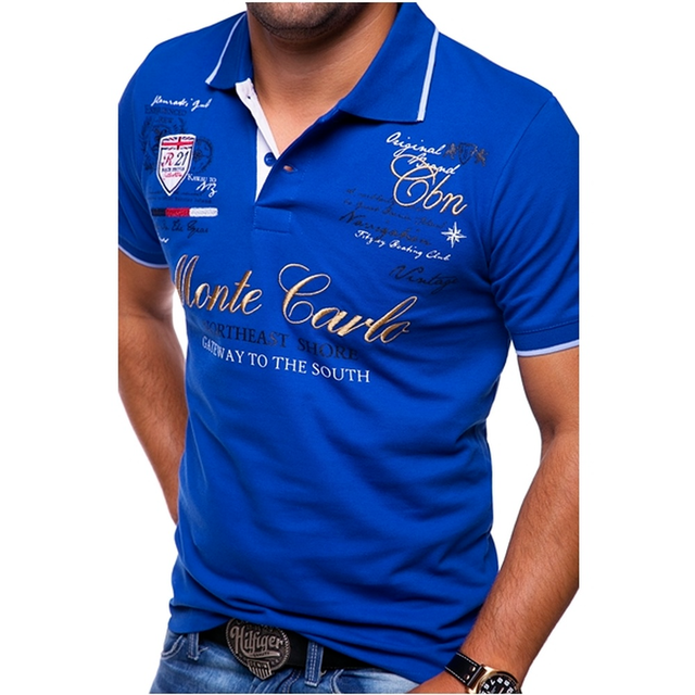 Slim Fit Short Sleeve Polo Shirt for Men