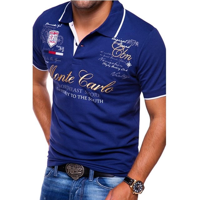 Slim Fit Short Sleeve Polo Shirt for Men