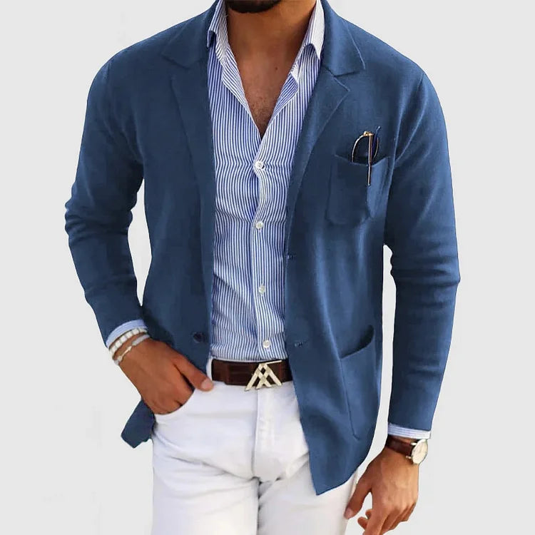 Classic Lapel Casual Blazer for Men