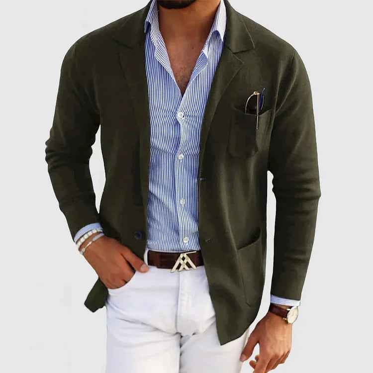 Classic Lapel Casual Blazer for Men