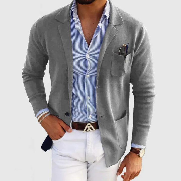 Classic Lapel Casual Blazer for Men
