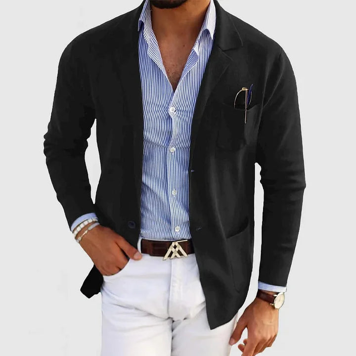 Classic Lapel Casual Blazer for Men