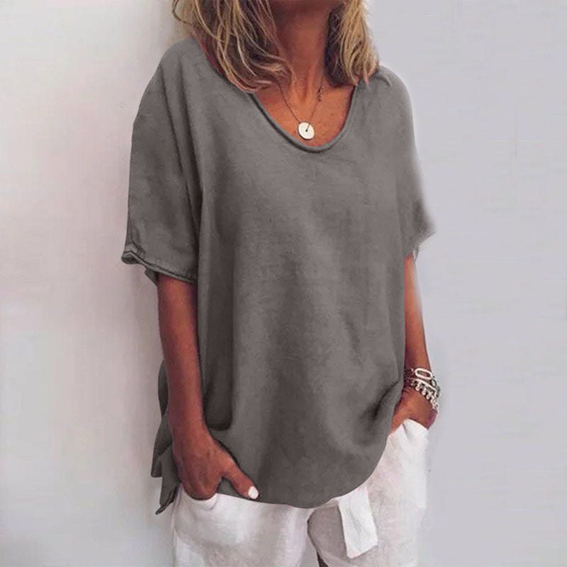 Oversized Crew Neck T-Shirt for Women