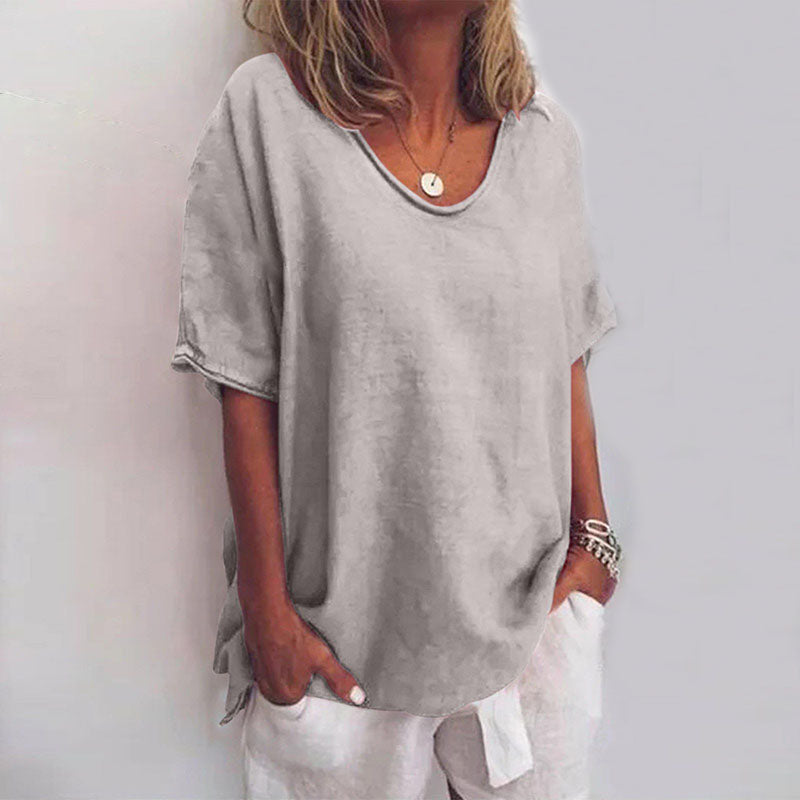 Oversized Crew Neck T-Shirt for Women