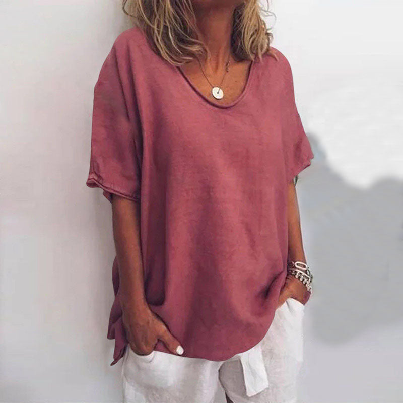 Oversized Crew Neck T-Shirt for Women