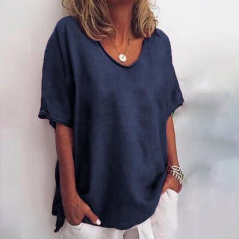 Oversized Crew Neck T-Shirt for Women