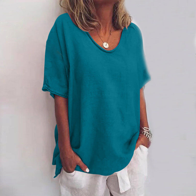Oversized Crew Neck T-Shirt for Women