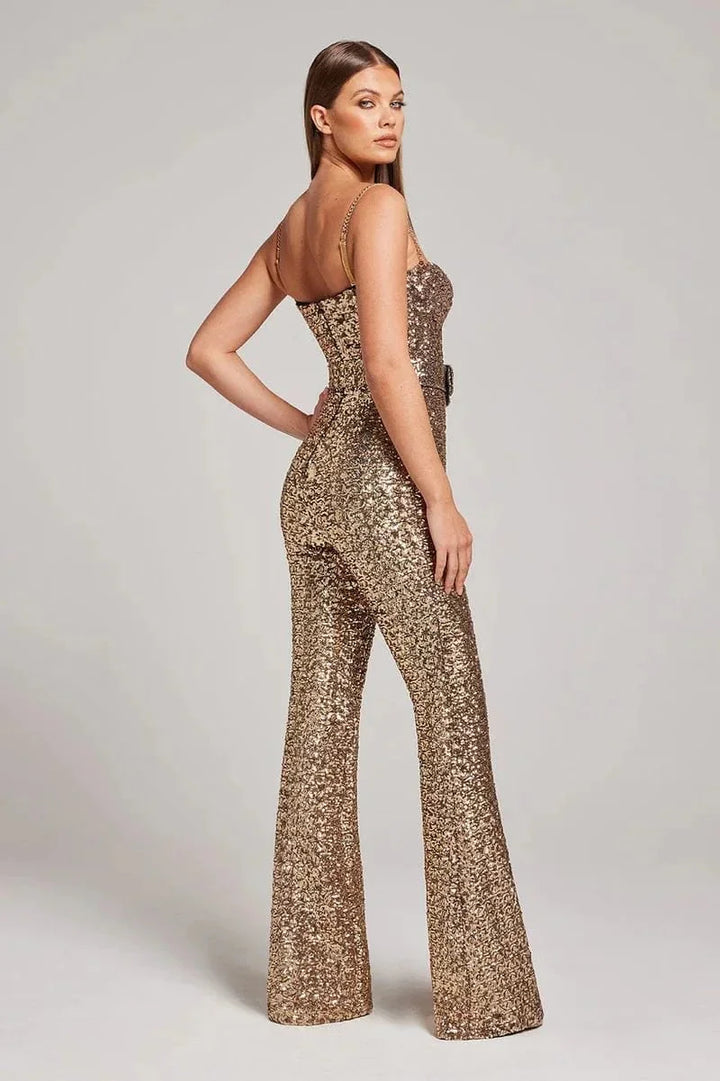 Sequin Wide Leg Jumpsuit for Women