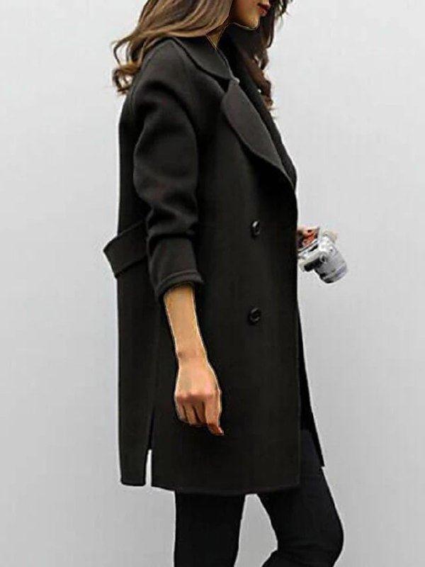Classic Belted Trench Coat for Women