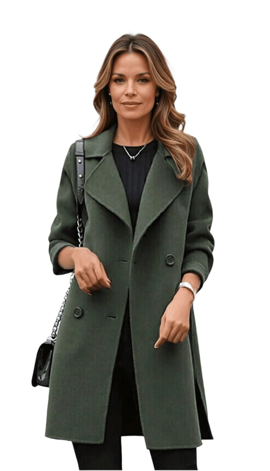 Classic Belted Trench Coat for Women