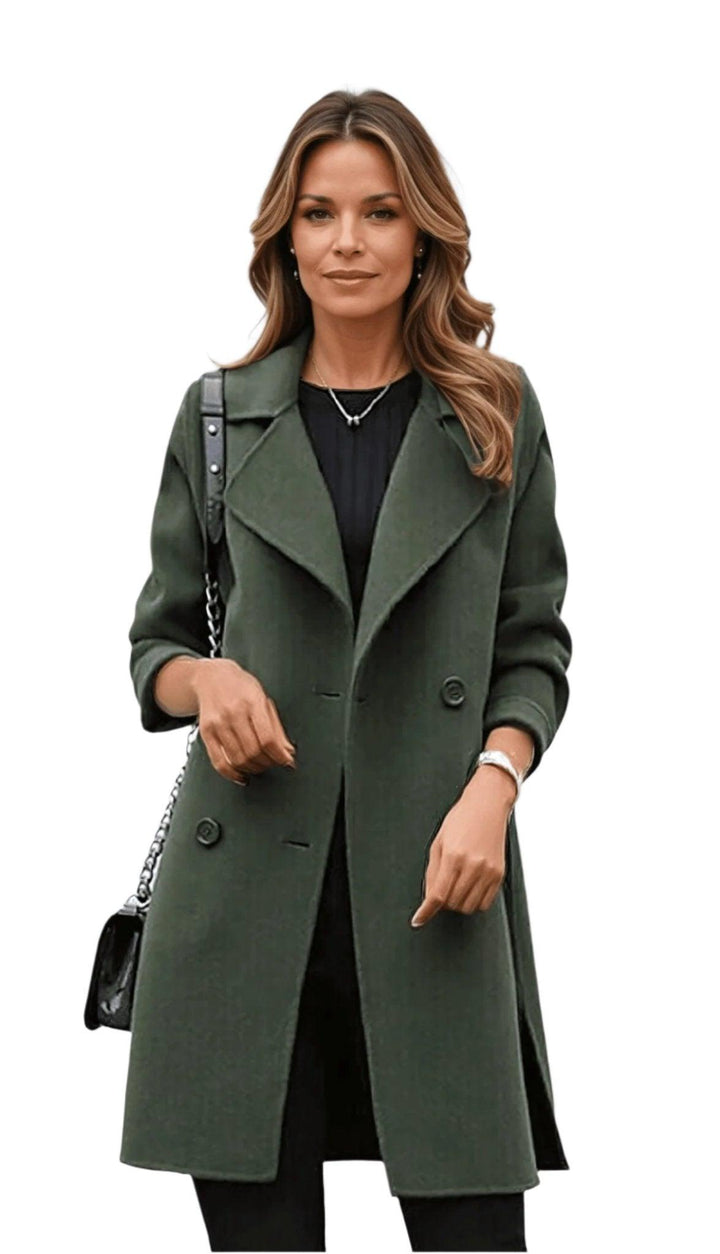 Classic Belted Trench Coat for Women